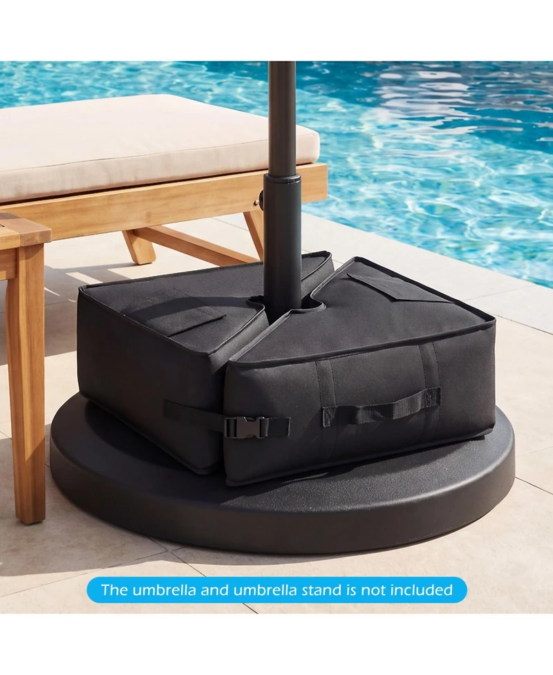 Square Umbrella Base Weight, 18.5 in, Weatherproof Sandbag