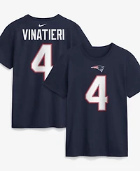 Nike Men's New England Patriots Adam Vinatieri Retired Name & Number 100% Cotton T-Shirt