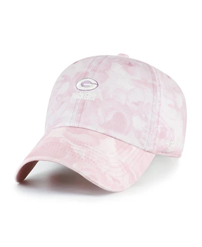 '47 Brand Women's Pink Green Bay Packers Gardenia Clean Up Adjustable Hat