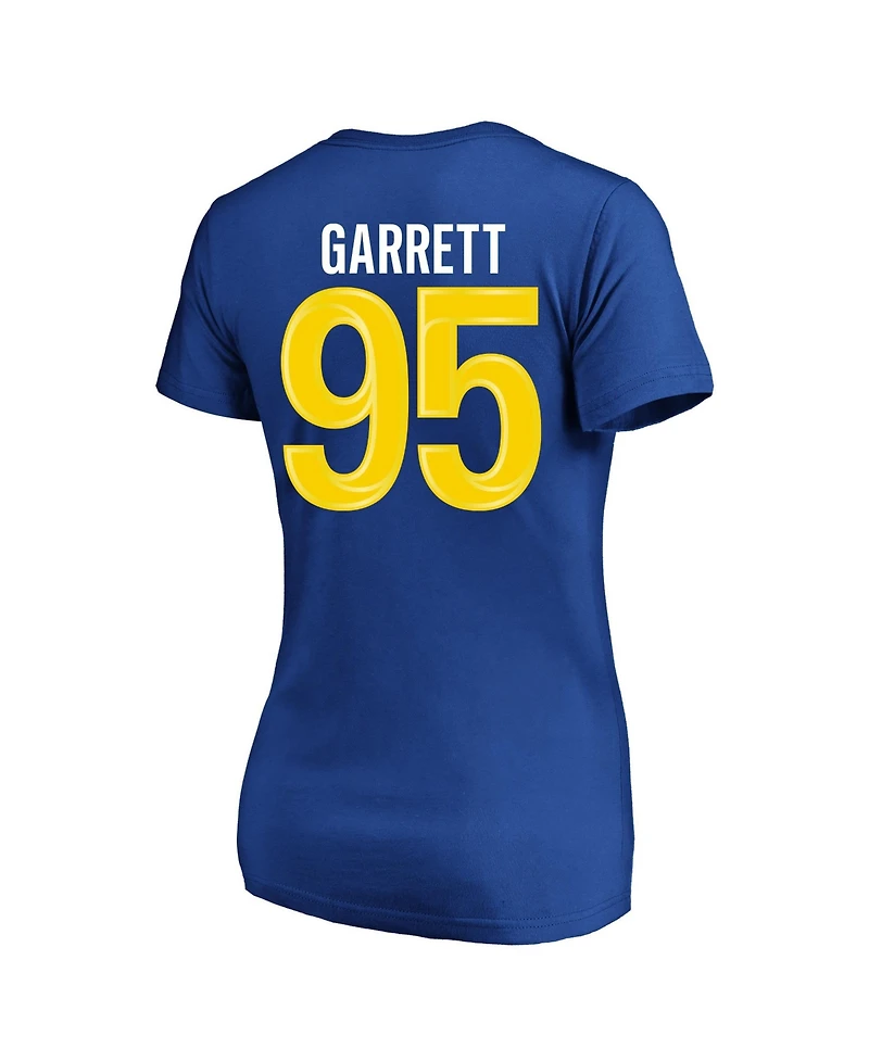 Fanatics Plus Size Myles Garrett Los Angeles Rams V-Neck T-Shirt