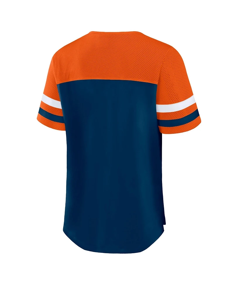 Fanatics Plus Chicago Bears Throwback Curl Route Lace-Up T-Shirt