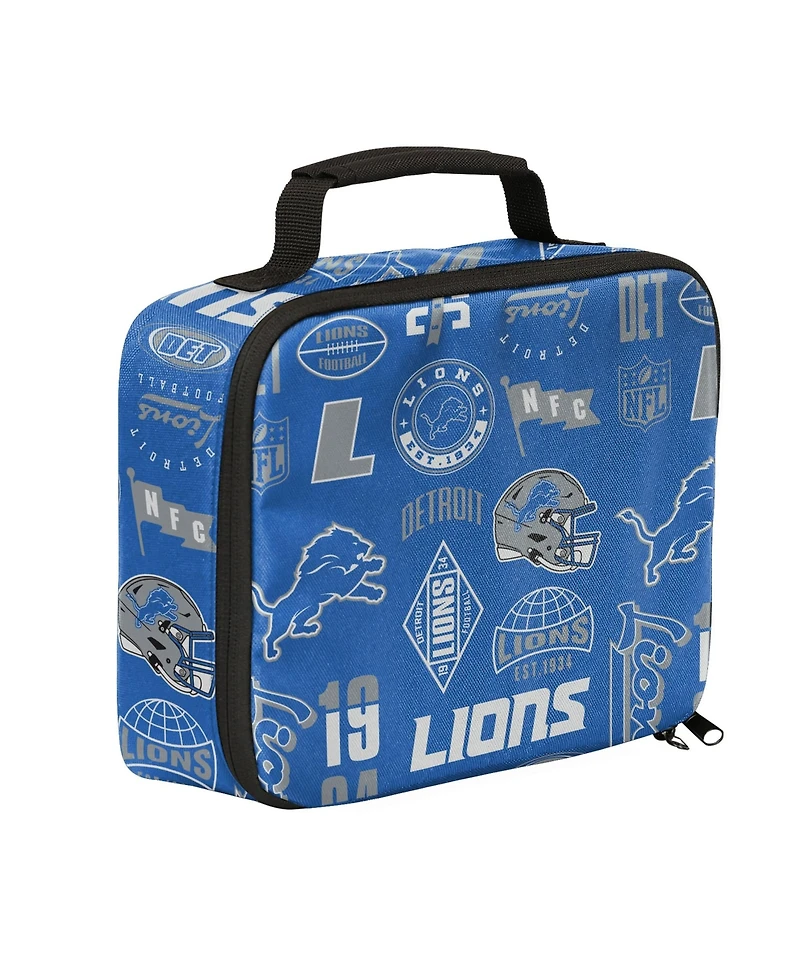 Outerstuff Boys' and Girls' Detroit Lions Adjustable Insulated Backpack and Lunchbox Set