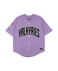 Playa Society Men's and Women's Golden State Valkyries Oversized V-Neck Baseball Fashion Jersey