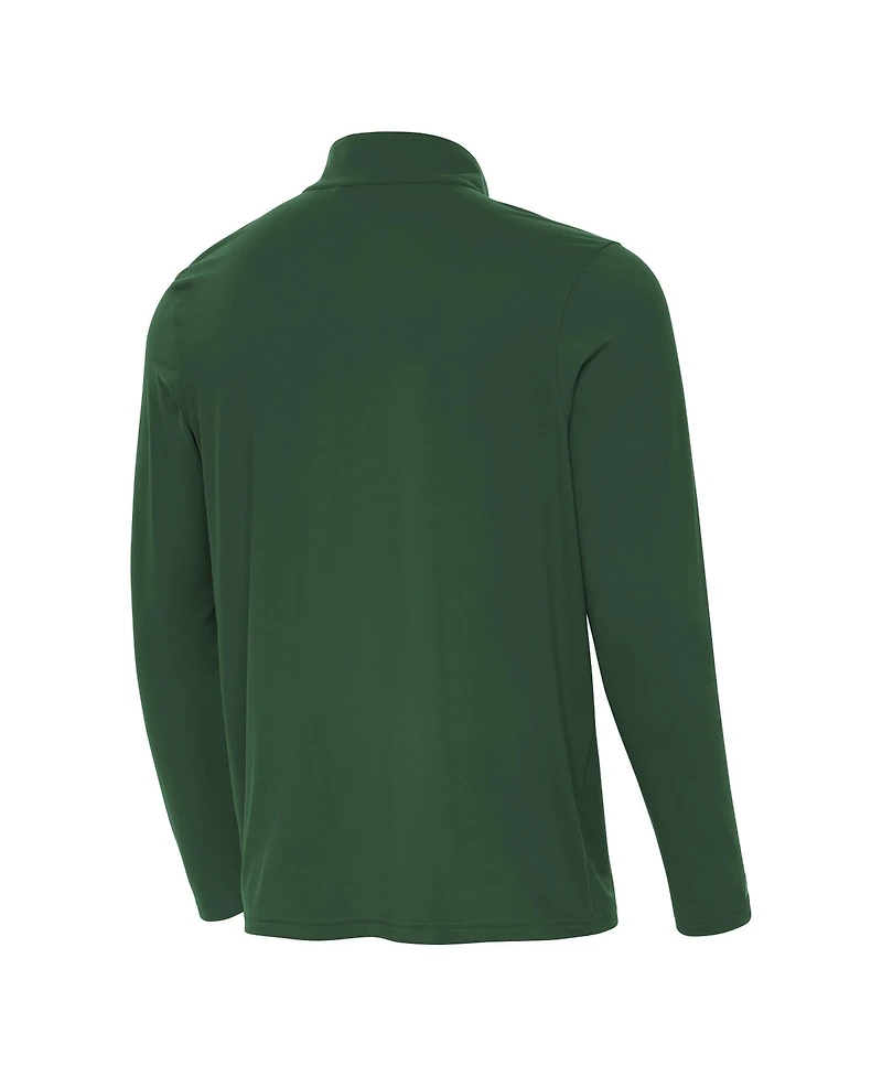 Antigua Men's Green Miami Hurricanes College Football Playoff 2025 Cotton Bowl s Intent Quarter-Zip Pullover Jacket