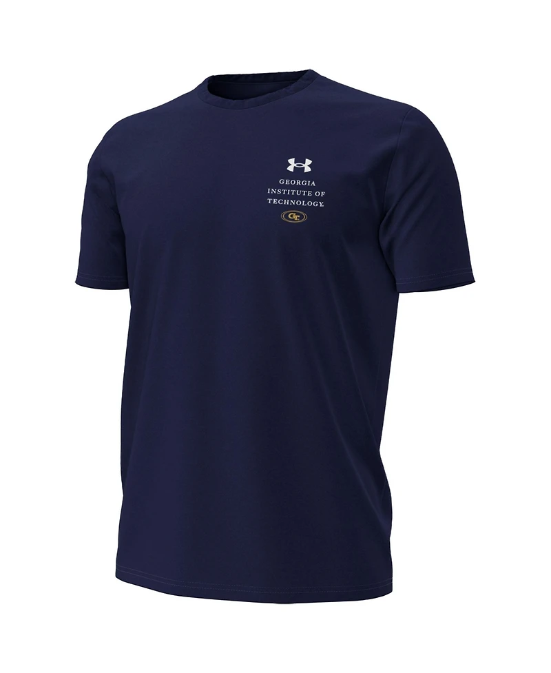 Under Armour Men's Navy Georgia Tech Yellow Jackets 2026 Sideline Heat Gear T-Shirt