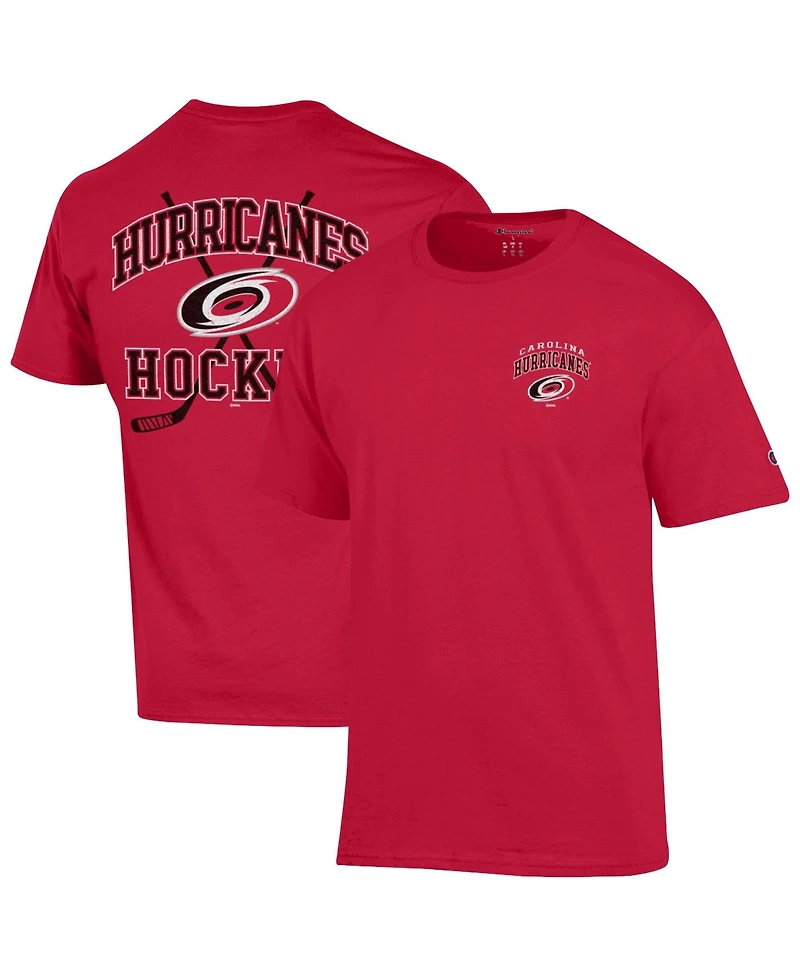 Champion Men's Red Carolina Hurricanes Stick With It Jersey T-Shirt