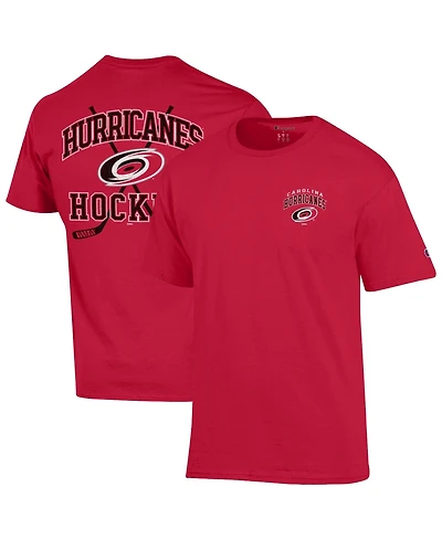 Champion Men's Red Carolina Hurricanes Stick With It Jersey T-Shirt