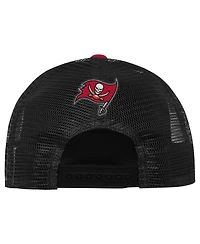 Outerstuff Big Boys and Girls Tampa Bay Buccaneers Handoff Foam Mesh Adjustable Trucker Hat