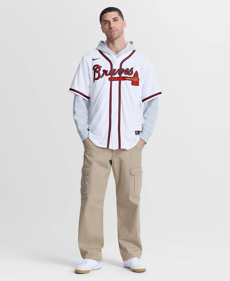 Nike Men's Atlanta Braves Spencer Schwellenbach V-Neck Replica Jersey