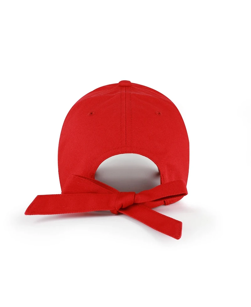 '47 Brand Women's Red Kansas City Chiefs Bow Back Clean Up Adjustable Hat