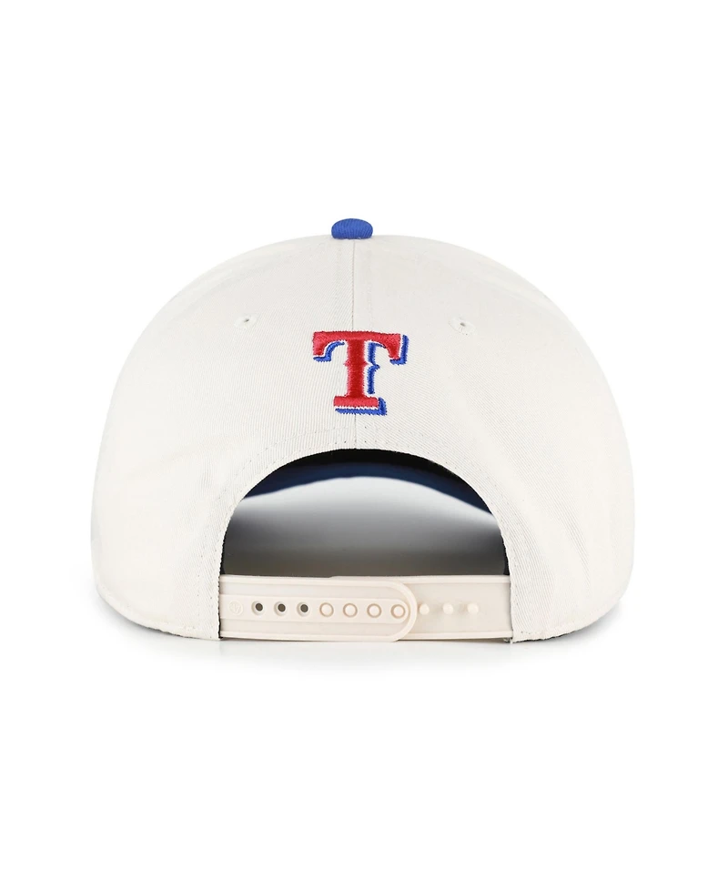 '47 Brand Men's and Women's Natural/Royal Texas Rangers Rope Script Hitch Adjustable Hat