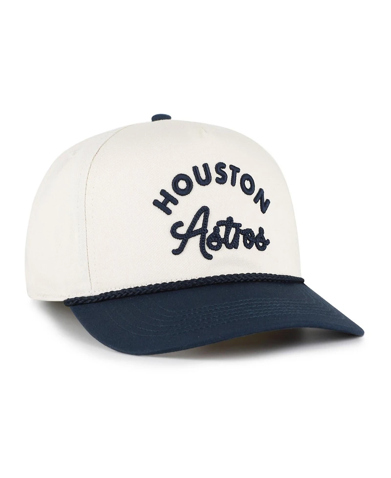 '47 Brand Men's and Women's Natural/Navy Houston Astros Rope Script Hitch Adjustable Hat