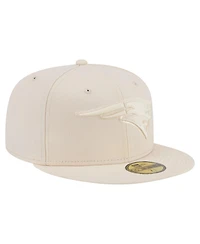 New Era Men's Cream England Patriots Color Pack 59FIFTY Fitted Hat