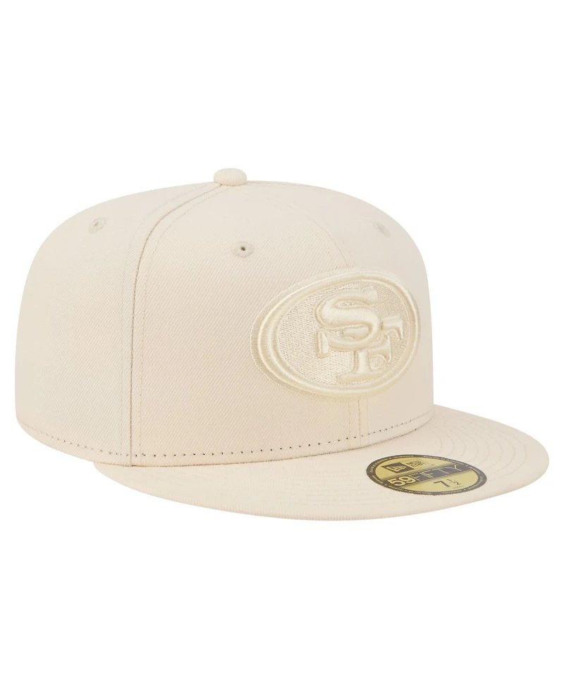 New Era Men's Cream San Francisco 49ers Color Pack 59FIFTY Fitted Hat