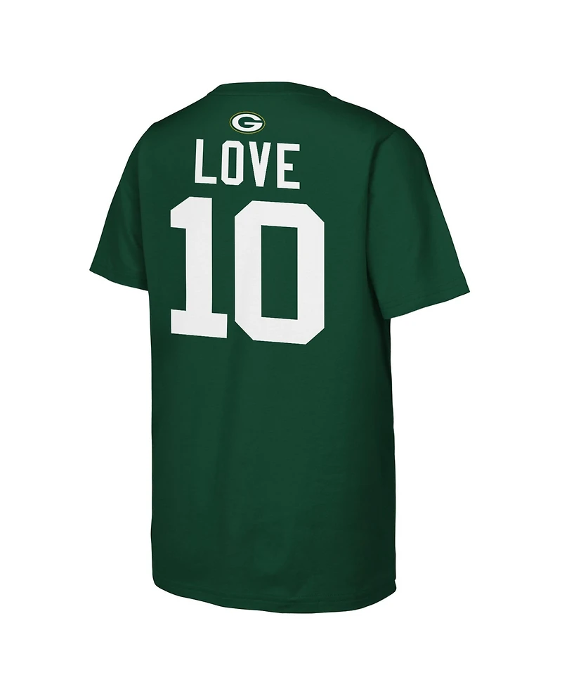Outerstuff Boys' and Girls' Green Bay Packers Jordan Love Name Number T-Shirt