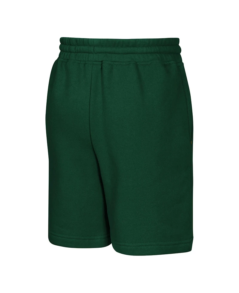 Outerstuff Boys' 4-20 and Girls' 4-16 Green Bay Packers Audible Pull-On Brushed Fleece Shorts