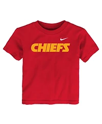Nike Toddler Boys' 2T-5T Kansas City Chiefs Wordmark T-Shirt