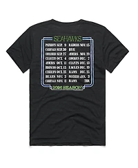 Homage Men's and Women's Seattle Seahawks Schedule Queen Relaxed-Fit T-Shirt