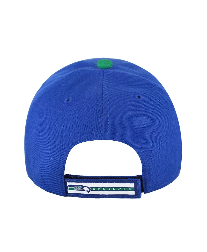 '47 Brand Men's Royal Seattle Seahawks Throwback Mvp Adjustable Hat