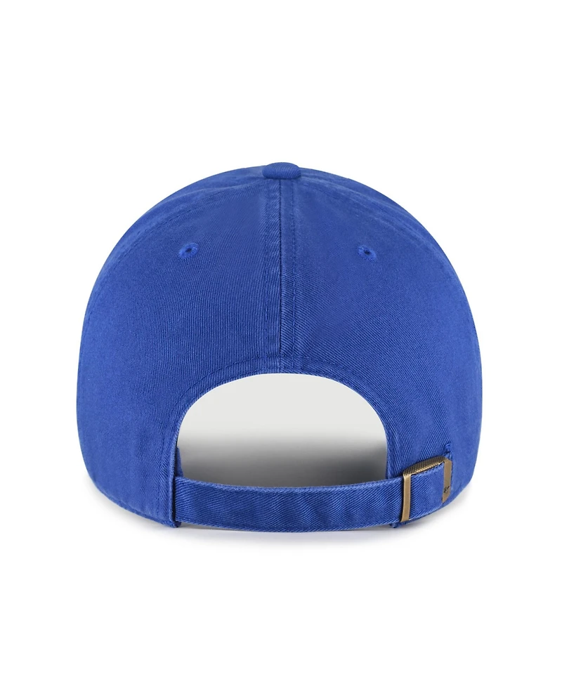 '47 Brand Men's Royal Indianapolis Colts Throwback Graphic Clean Up Adjustable Hat
