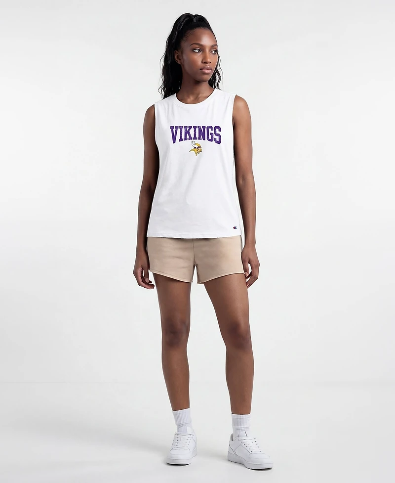 Champion Women's Minnesota Vikings Muscle Tank Crewneck Top