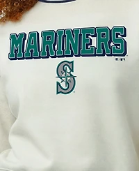 Champion Women's Seattle Mariners Reverse Weave Rib-Knit Sweatshirt