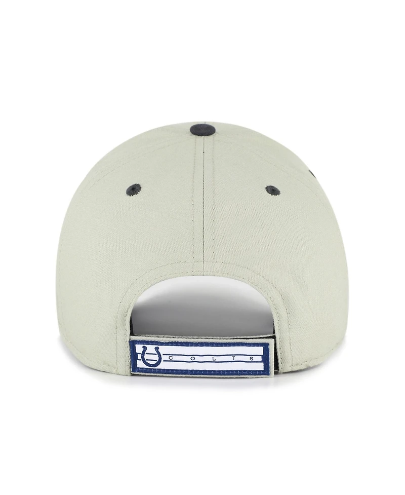 '47 Brand Men's Gray/Black Indianapolis Colts Half Block Text Mvp Adjustable Hat
