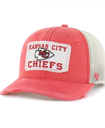 '47 Brand Men's Red Kansas City Chiefs Egremont Well-Worn Adjustable Trucker Hat