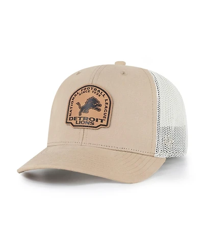 '47 Brand Detroit Lions Adjustable Leather Applique Trucker Hat