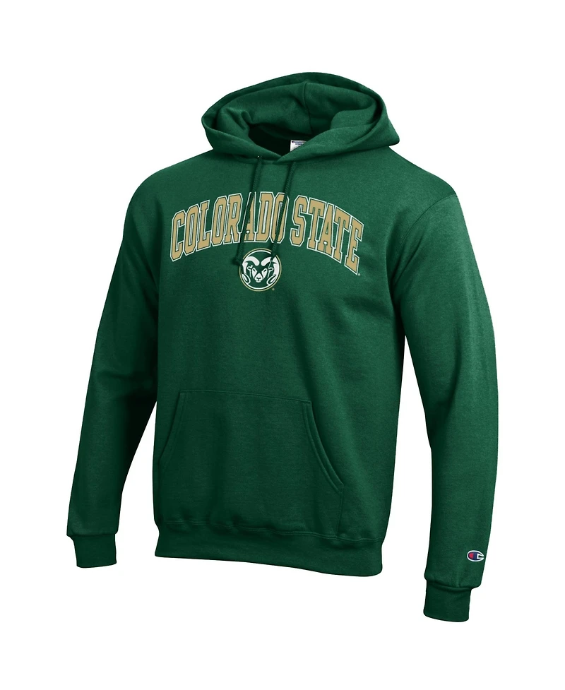 Champion Men's Colorado State Rams Arch Over Logo Fleece-Lined Long-Sleeve Pullover Hoodie