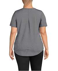 Lands' End Plus Short Sleeve Cooling Performance Tunic Tee