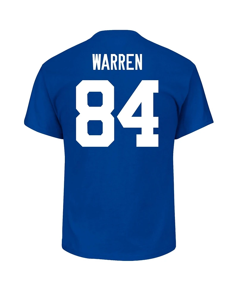 Fanatics Men's Tyler Warren Indianapolis Colts #84 Classic-Fit T-Shirt