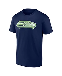 Fanatics Mto Label Men's Seattle Seahawks Chrome Dimension Screen-Print Crewneck T-Shirt