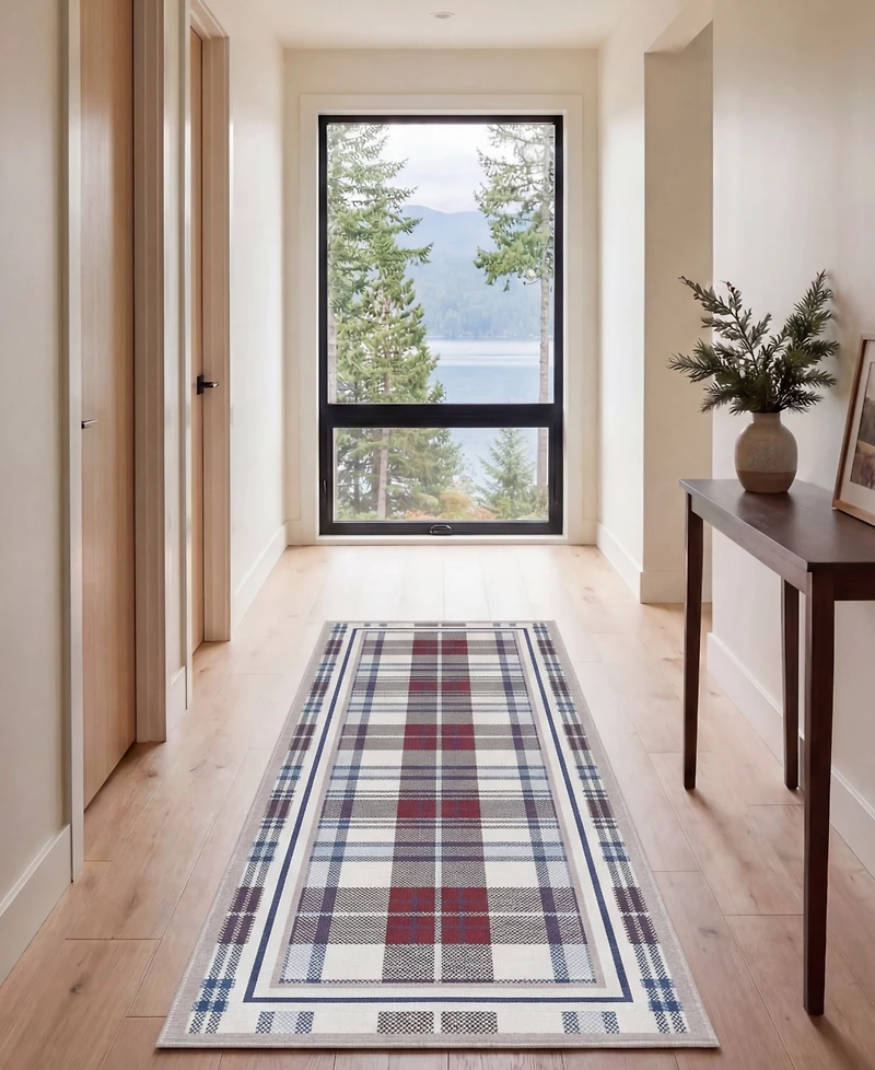 Eddie Bauer Non-Skid Printed Washable Runner Rug, 72" x 24"