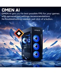 Hp Omen Max 45L Gaming Tower Desktop, Amd Ryzen 9 9900X3D, Rtx 5090, 32GB DDR5, 2TB Ssd, Wi-Fi 7, Shadow Black Glass, Win11 Home, Black