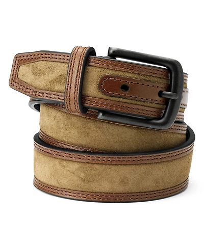 Lands' End Men's Rugged Leather Belt