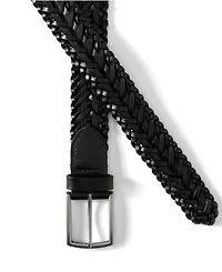 Lands' End Big & Tall Leather Braid Belt
