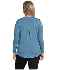 Lands' End Plus Long Sleeve Cooling Performance Tunic Tee