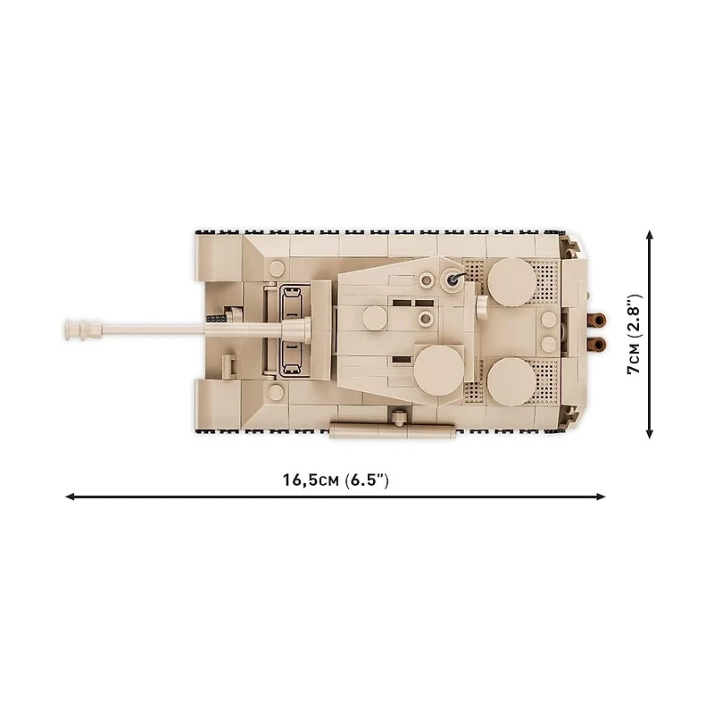 Cobi Wwii Historical Collection PzKpfw V Panther Ausf. G. 298-Piece Tank Building Set, Ages 7+
