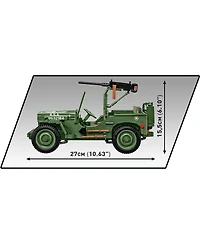 Cobi Wwii Willys Mb 1207-Piece Building Set, Ages 11+