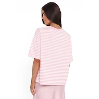 Petal and Pup Women's Marly Je T'Aime Stripe Relaxed-Fit T-Shirt