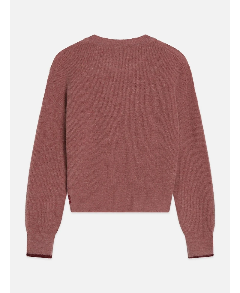 Scotch & Soda Women's Fuzzy Wool-Blend Relaxed-Fit Crewneck Pullover
