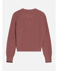 Scotch & Soda Women's Fuzzy Wool-Blend Relaxed-Fit Crewneck Pullover