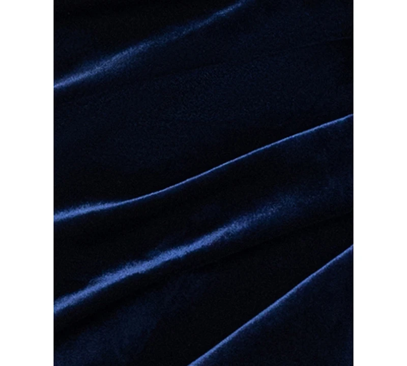 Xscape Women's Off-The-Shoulder Ruffle Velvet Dress