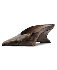Schutz Women's Siena Mid Wedge Mule Pumps