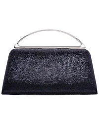 Nina Genesis Metallic Snake Small Handle Clutch Handbag