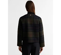 Barbour Women's Marlow Plaid Long-Sleeve Wool-Blend Overshirt