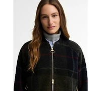 Barbour Women's Kirklees Tartan Jacquard Half-Zip Fleece