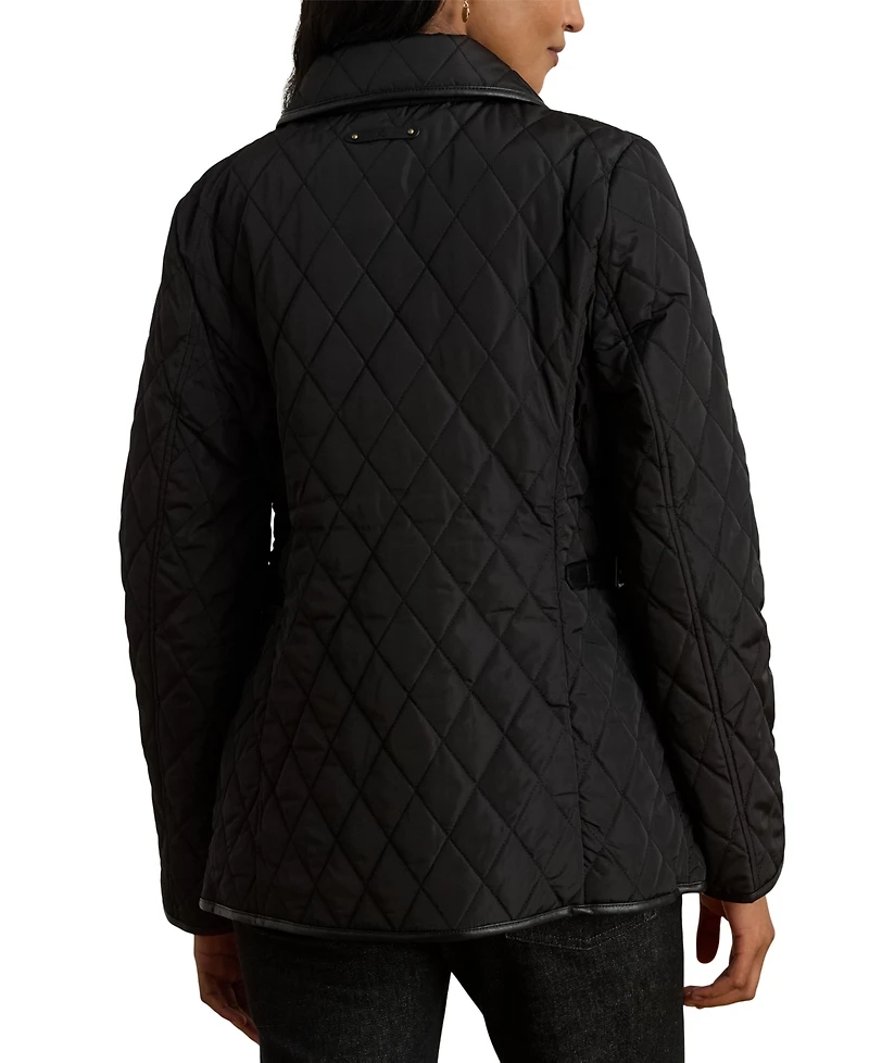Lauren Ralph Petite Quilted Velboa-Lined Jacket, Created for Macy's
