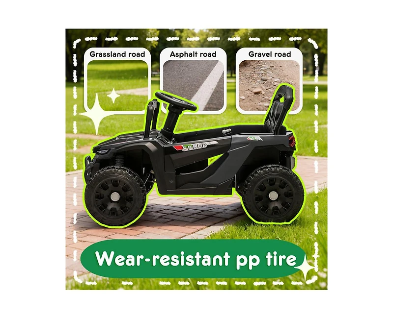 Yobtop 24V Kids Ride-On Utv with 2.4G Parental Remote Control, 160W Dual Motor, Ages 3-5